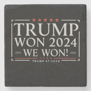 Trump vann 2024 Vi vann 47 2028 USA Stenunderlägg