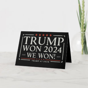 Trump Vann 2024 Vi Vann 47 2028 USA Tack Kort
