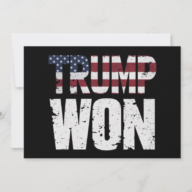 Trump vann 47:e amerikanska presidentvalet 2024 inbjudningar (Framsida)