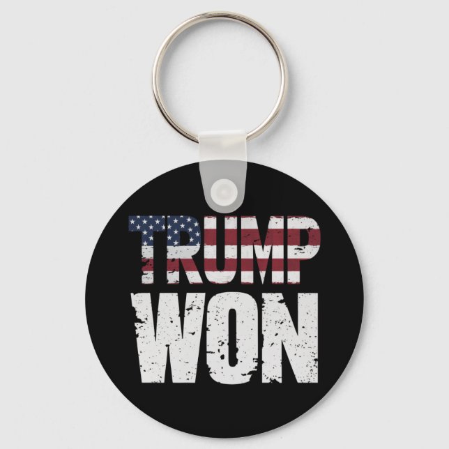 Trump vann 47:e amerikanska presidentvalet 2024 nyckelring (Framsida)