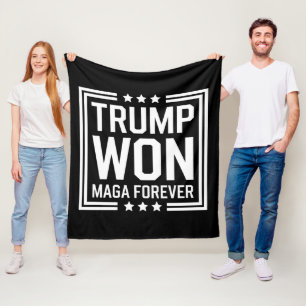 Trump vann 47:e amerikanska presidentvalet Maga 20 Fleecefilt
