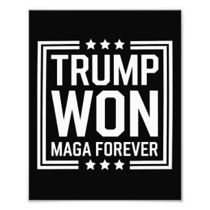 Trump vann 47:e amerikanska presidentvalet Maga 20 Fototryck