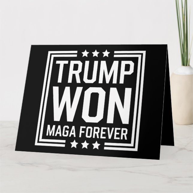Trump vann 47:e amerikanska presidentvalet Maga 20 Kort (Framsida)