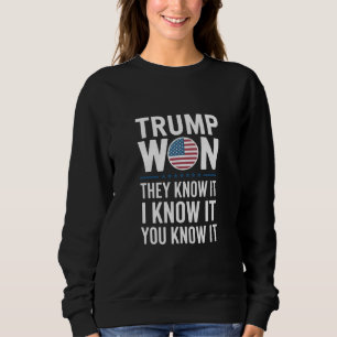 Trump Vann De Vet Det 2024 47:e Presidenten Vinner T Shirt