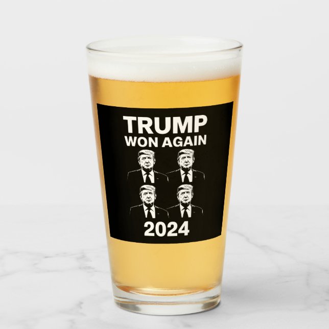 Trump vann igen 2024 års val invigningsdag 47 glaskopp (Framsida fylld)