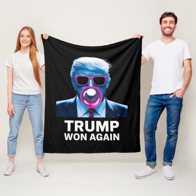 Trump vann igen 2024 års valröst President 47:e  Fleecefilt (På plats)