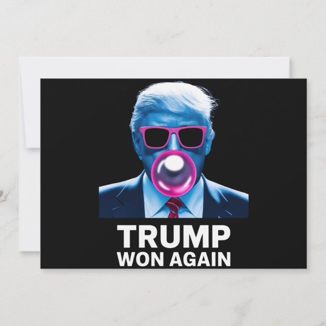 Trump vann igen 2024 års valröst President 47:e  Inbjudningar (Framsida)