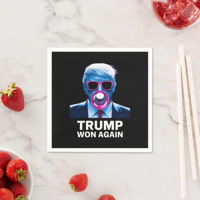 Trump vann igen 2024 års valröst president 47:e  pappersservett (Insitu)