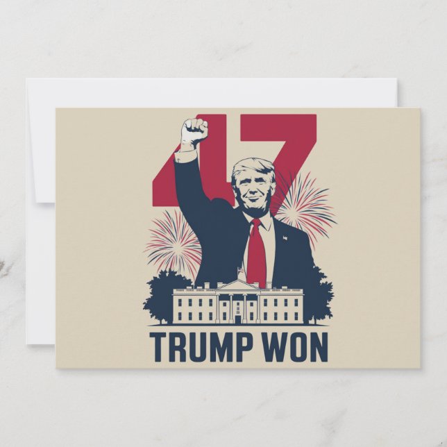Trump vann igen presidentvalet 2024 47:e  inbjudningar (Framsida)