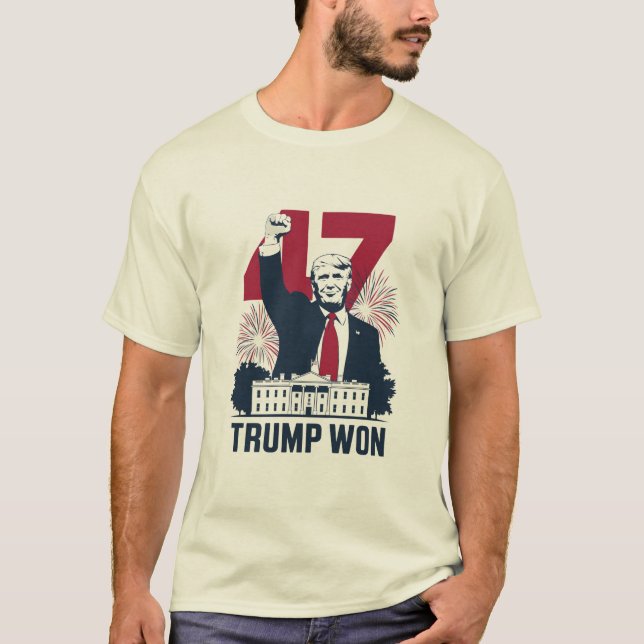 Trump vann igen presidentvalet 2024 47:e  t shirt (Framsida)