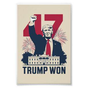 Trump vann igen presidentvalet 2024 president 47:e fototryck