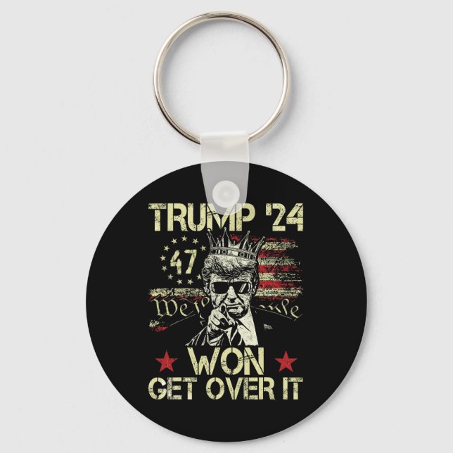 Trump Vann Kom Över Det 2025 5  Nyckelring (Framsida)