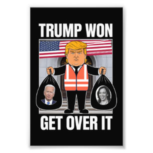 Trump Vann Kom Över Det Maga Vann Valet 2024 Fototryck