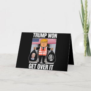 Trump Vann Kom Över Det Maga Vann Valet 2024 Tack Kort