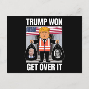 Trump Vann Kom Över Det Maga Vann Valet 2024 Vykort