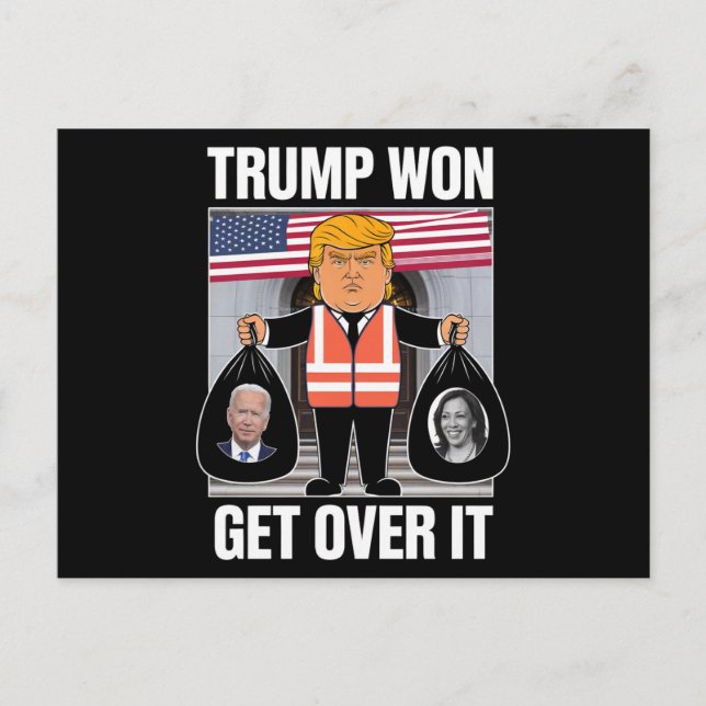 Trump Vann Kom Över Det Maga Vann Valet 2024  Vykort (Framsida)