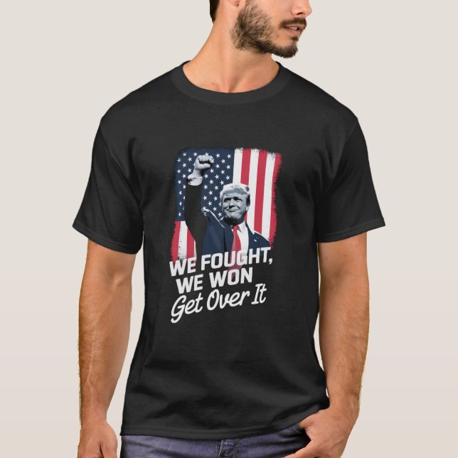 Trump Vann Kom Över det Trump Seger 47:e President T Shirt (Framsida)