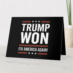 Trump Vann MAGA Trump Vinnare 2024 Återställ Ameri Kort
