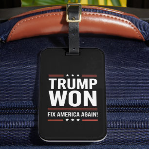 Trump Vann MAGA Trump Vinnare 2024 Fixa Amerika Ig Bagagebricka