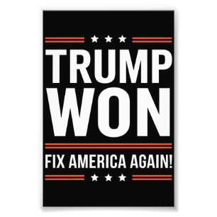 Trump Vann MAGA Trump Vinnare 2024 Fixa Amerika Ig Fototryck