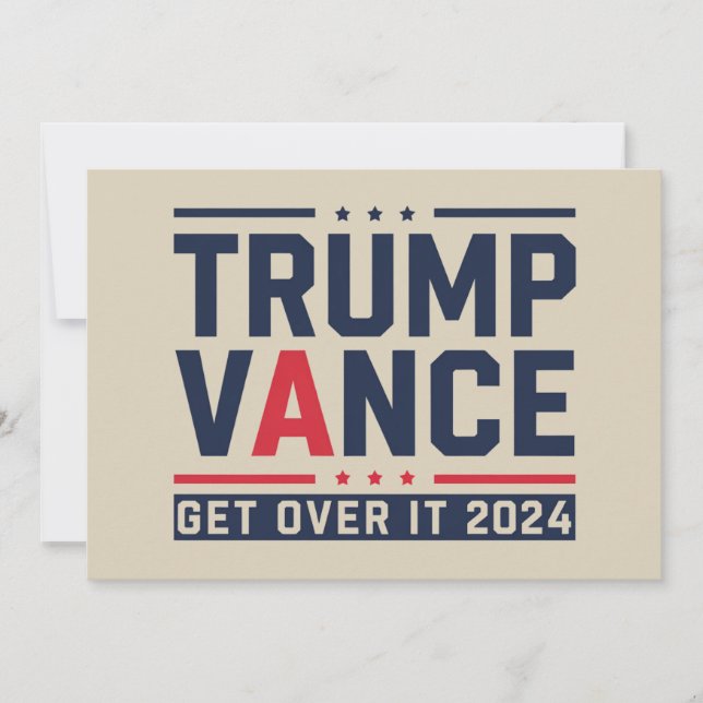 Trump vann presidentvalet 2024 Trump Vance Inbjudningar (Framsida)