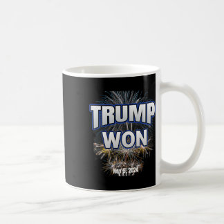 Trump Vann Trump Seger 2025 Valfirande Kaffemugg