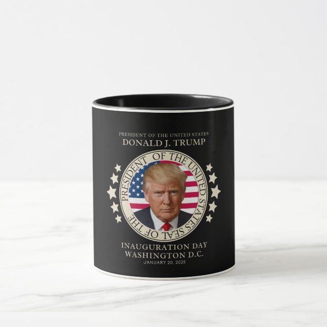 Trump vann val Inauguration januari 2025 47:e Mugg (Center)