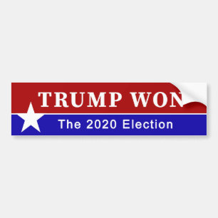 Trump vann valet 2020 bildekal
