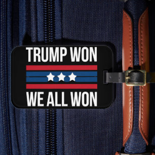 Trump Vann Vi Alla Vann 2024 USA Flagga Trump Vann Bagagebricka