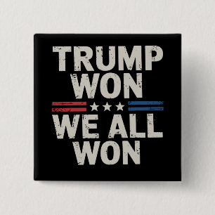 Trump Vann Vi Alla Vann President 47 USA Knapp