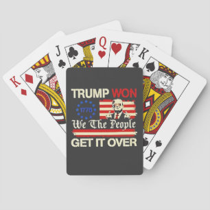 Trump Vann Vi Folket Får Det Över Inauguration Casinokort