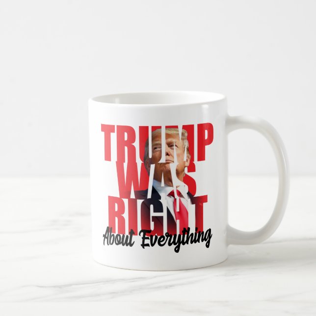 Trump var höger om allt, anti Biden Kaffemugg (Höger)