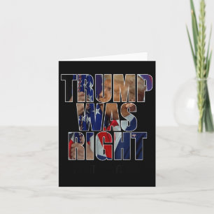 Trump var Höger om allt - Trump Kiss-Flagga Kort
