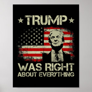 Trump Var Rätt Om Allt Roligt Trump Ameri Poster