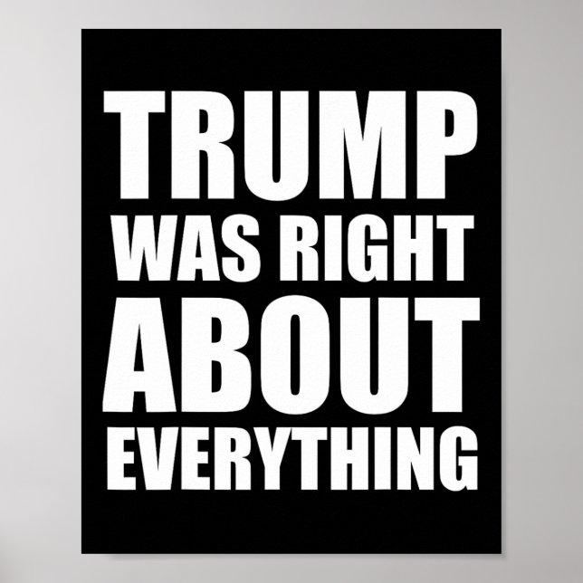 Trump Var Rätt Om Allting _4  Poster (Framsidan)