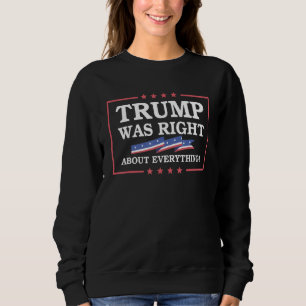 Trump Var Rätt Om Allting Pro Amerika Roligt T Shirt