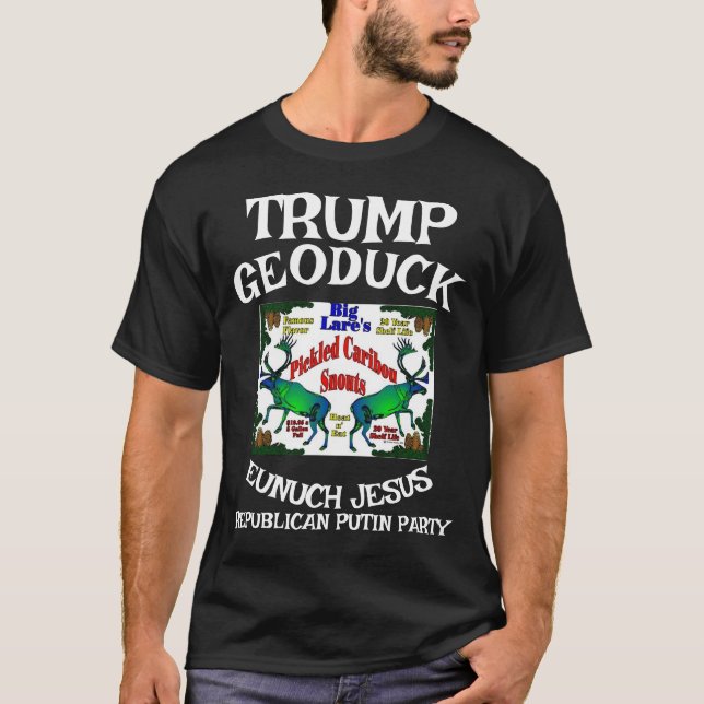 Trump VästindiSnouts Geoduck Jesus Republican WH T Shirt (Framsida)
