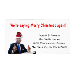 Trump: vi säger god jul igen fraktsedel