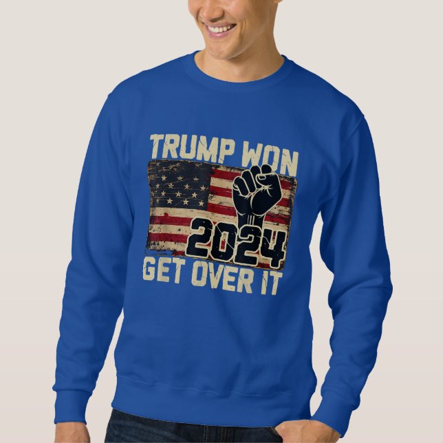 Trump Vi Von Wins Inviguration 47 USA:s president Lång Ärmad Tröja (Framsida)