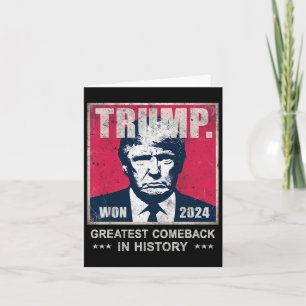 Trump vi Won 2024 Underbarare komeck i historiens Kort