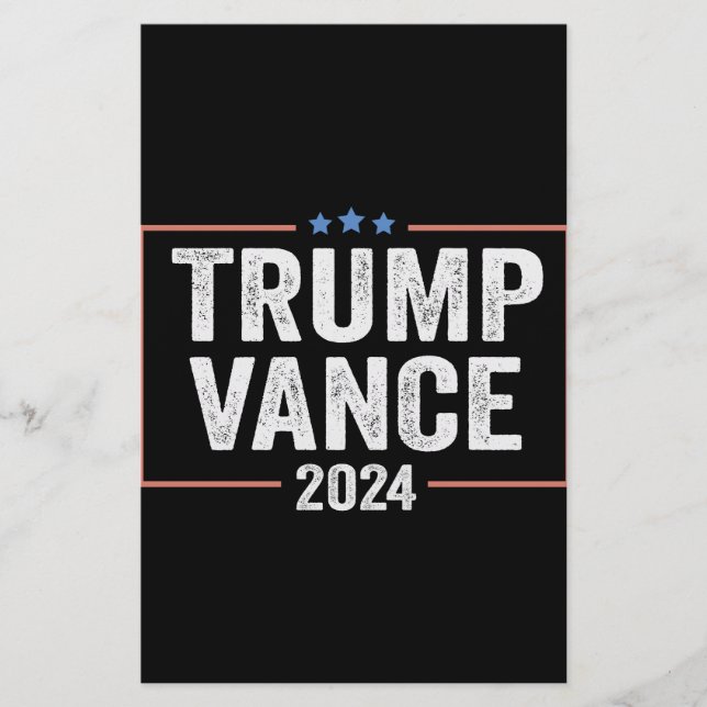 Trump Vice President Vance 2024 President Val Brevpapper (Framsida)