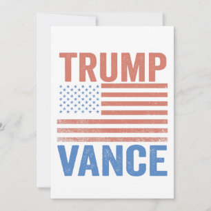 Trump Vice President Vance American Val Flagga Inbjudningar