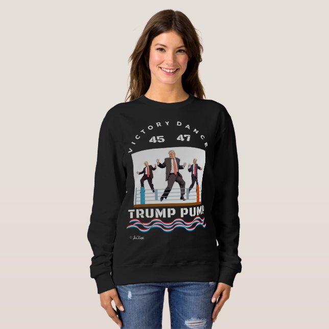 Trump Victory Dance Black T-Shirt (Hel framsida)