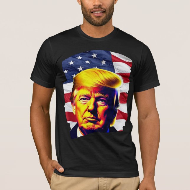 Trump Victory Tshirt -Bella Canvas T Shirt (Framsida)