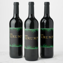TRUMP VINFLASKA ETIKETT