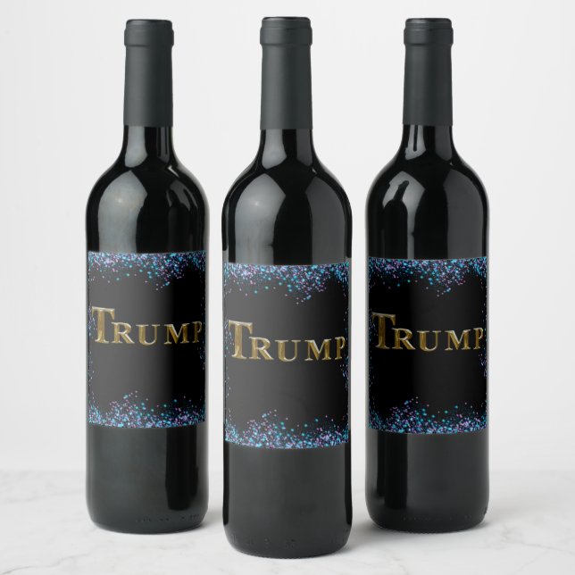 TRUMP VINFLASKA ETIKETT (Flaskor)
