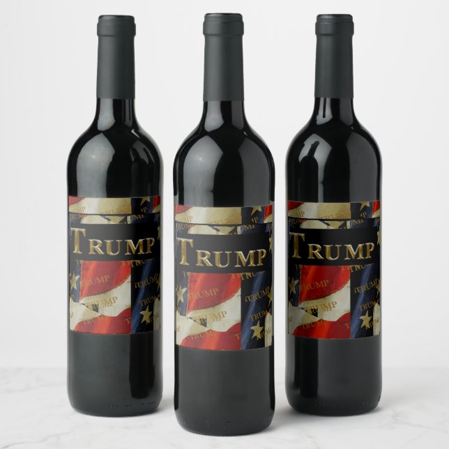 TRUMP VINFLASKA ETIKETT (Flaskor)