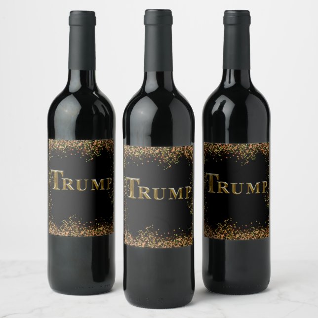 TRUMP VINFLASKA ETIKETT (Flaskor)