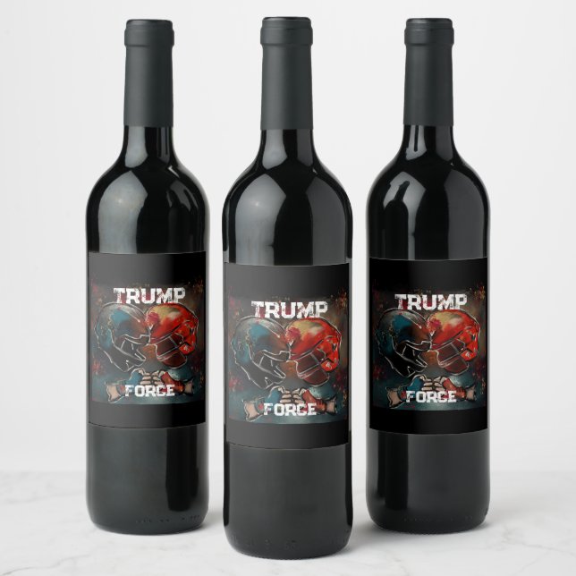 TRUMP VINFLASKA ETIKETT (Flaskor)