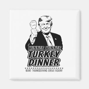 Trump Vinnare Rolig Vinnare Turkiet Middag Tackgiv Magnet